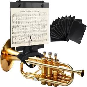 페이피야 1 플립 폴더가 있는 트럼펫용 조절 가능한 마칭 밴드 리어 세트 클라리넷 플루트 트롬본 색소폰용