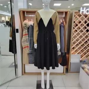 [해리앤]해리앤 DP01 니트 배색 허리 스트링 원피스 HOWP3N01 (9483908)