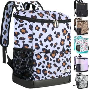 월카 쿨러 백팩 30캔 휴대용 단열 누수 방지 여행용 방수 소프트 사이드 해변 캠핑 피크닉 여성용 런치