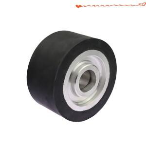 6203 베어링 벨트 그라인더 부품용 솔리드 고무 접촉 휠 150x75mm