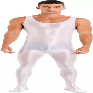 이지이프 남성 스판덱스 발레 민소매 전신 타이트 점프수트 유니타드 댄스 의상