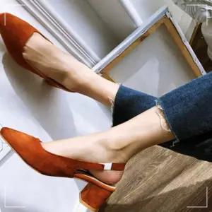 로퍼 여성 통굽 구두 베이직 스웨이드 XW66F82E