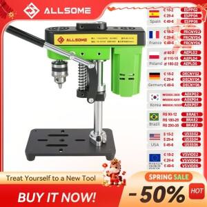 작업등 및 775 모터가 장착된 미니 벤치탑 드릴 프레스 목공 보석 공예용 머신 B10 척