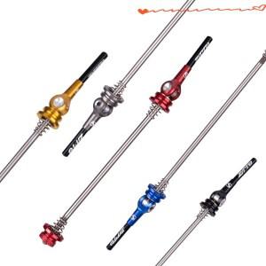 자전거 QR Ti 축 꼬치 휠 100 135 허브 MTB 로드 바이크 퀵릴리즈 초경량 부품 9mm