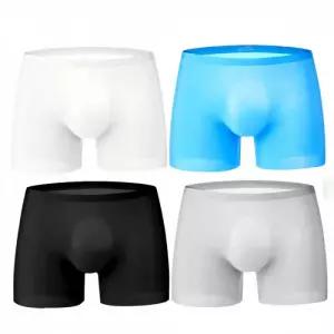 남자 아이스 실크 시원한 쿨링 무봉제 심리스 팬티