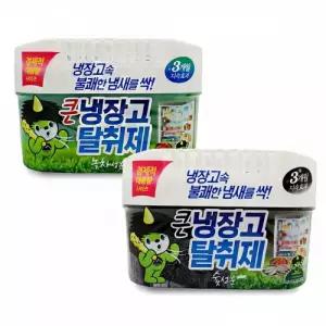 산도깨비 큰 냉장고 냄새 제거 숯 녹차 탈취제