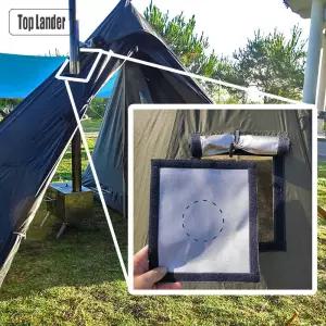 핫 텐트 스토브 잭/내화성 방지 파이프 벤트 보호 링 겨울 캠핑 천막 티피 액세서리