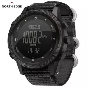 NORTH EDGE APACHE46 남성 디지털 시계 야외 스포츠 러닝 수영 아웃도어 고도계 기압계 나침반 WR50M
