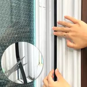 현관문 틈새막이 고무패킹 블랙 6mm x 6m