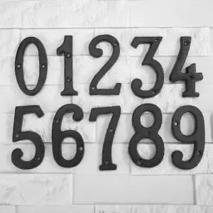 금속 디지털 하우스 사인 캐스트 다리미 숫자 문패 내구성 DIY 카페 숍 벽 장식 가족 정원 가게 선물