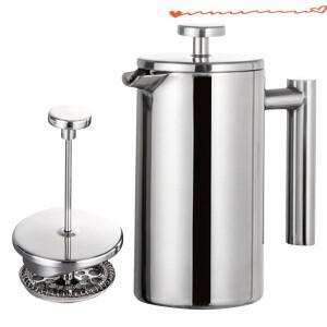 350ml/800ml/1000ml 커피 메이커 냄비 프렌치 프레스 스틸 이중 벽 절연