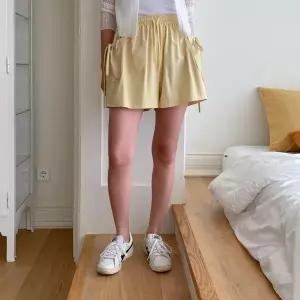 [하프클럽/]여자 허리밴드 면원단 주머니 리본 반바지