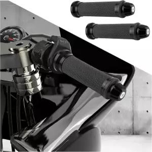 2PCS 모터사이클 핸들바 그립 7/8인치 및 1인치 튜닝 액세서리 혼다 야마하 스즈키와 호환 자동차 장식용