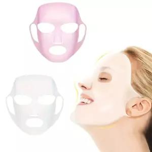 실리콘 마스크 커버 보습과 에센스 흡수를 위한 귀마개형 고정 재사용 가능한 페이셜 케어 도구