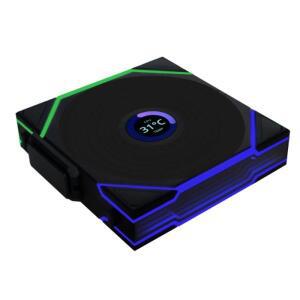 리안리 유니 팬 TL 무선 TL140 팬 140mm 컴퓨터 케이스 14cm 수냉식 LCD 화면이  팬.