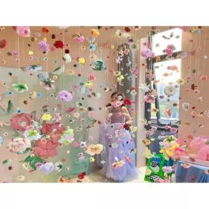 모빌 행잉 나비 포토존 촬영소품 베이비샤워 웨딩 넝쿨