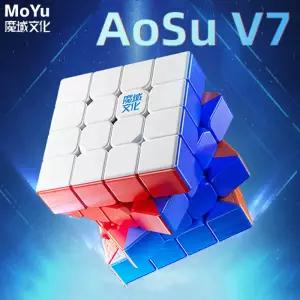 MOYU AOSU V7 마그네틱 매직 큐브 가용 스피드 퍼즐 선물 장난감 게임용 4x4