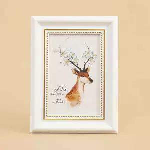 포토 액자 화이트 10x15cm 2p 앤티크 인화 탁자 아기 앤틱 모던 사진 아기