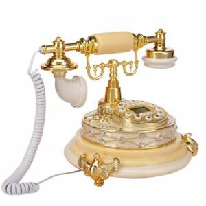 전화기 엔틱 유럽풍 레트로 A타입 타입 전화 핸즈프리 블 크린 옛날 유선 전화벨 스크린