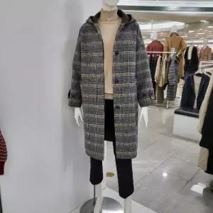 아놀드바시니 DP01 양모 체크 후드 코트 AV11CT05M (9107844)