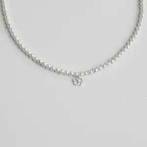 무궁무진 핵진주 실버925 세트 (3mm) 무궁화 팬던트 목걸이 귀걸이