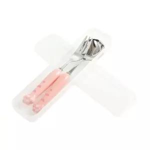 호랑 핑크 숟가락 포크 세트 소풍 스텐 스푼 수저 식기 케이스 선물 수저통