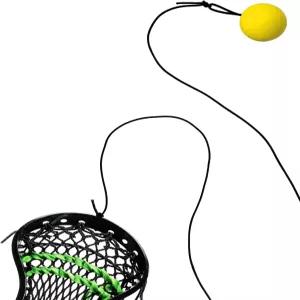 FEYRUN 라크로스 트레이너 볼과 2개의 신축성 로프 연습용 크래들링 트레이닝 장비 청소년 선수들이 스스로