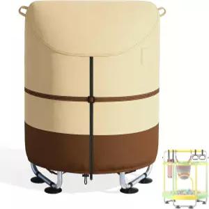 60인치 용 미니 트램펄린 커버 원형 튼튼한 600D 야외 그늘막 방수 기능