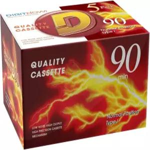 빈 녹음 오디오 카세트 테이프 저소음 고출력 강의 스터디 음악 일상 음성 위한 90분 시간5팩