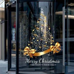 크리스마스 트리 스티커 윈도우 유리 유리벽 분위기 유리창 붙이는 도어 ZQ2507