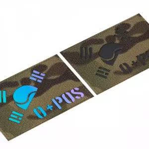 멀티캠 원단 레이저커팅 홀로그램 반 태극기 O+POS 밀리터리 패치