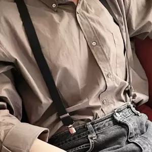 컬러 멜빵 성인용 검정