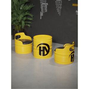 업소용 깡통테이블 포차 소파 옥상포차 고기집 포차드럼통 스틸 인테리어 홈바