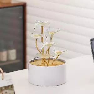 탁상용 분수대 실내외 가정 및 정원 장식잎 분수 1