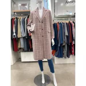 [안지크]안지크 세이브존07 여성 체크 롱 코트 FA1JC1110RE (19756406)