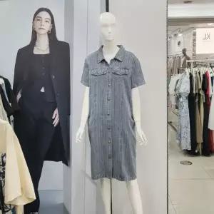 [ab.f.z]Abfz DP01 헤링본워싱 셔츠형 데님 원피스 AFY3QO31 (16338640)