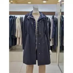 소고 세이브존07 여성 후드 체크코트 AH1YA01 (9864541)