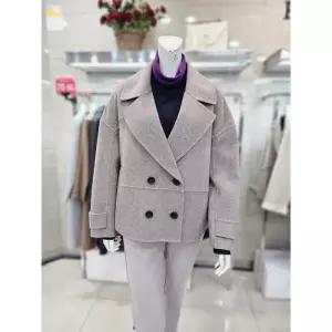 세이브존05 빅카라 루즈핏 핸드메이드 숏 코트 P244H002 (23622836)