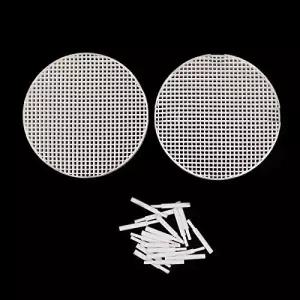 치과 실험실 벌집형 소성 트레이 원형 플레이트 홀더 랙 및 재료 소결용 지르코니아 세라믹 핀 20개