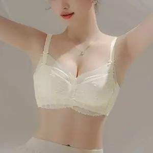 레이스 뽕브라 부유방커버 가슴 잘모아주는 노와이어 속옷