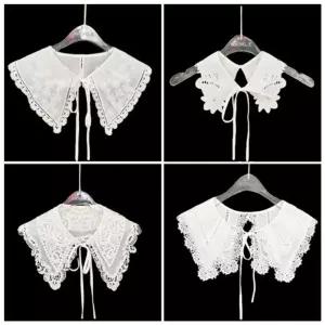 레이스 페이크 넥카라 1P 레이어드 넥케이프 레이스숄 RxB8+5cPa