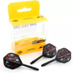 큐소울 로스트 통합 다트 샤프트 및 비행 표준 형상 베이징 오페라 디자인 3개 세트