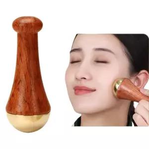Guasha 마사지 도구 얼굴 Gua Sha 구리 나무 긁기 스틱 Kansa Hammer 및 발