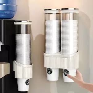 일회용 컵 홀더 벽걸이형 워터 디스펜서 종이컵 보관 바 카운터 랙