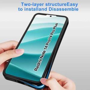 레드미 호환 노트 14 프로 플러스 360 풀 바디 스크린 프로텍터 보호 투명 케이스 4G 5G 노트14 글로벌 폰