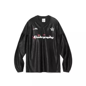 매장정품 코드그라피 CGP (우먼) 스포티 메탈 저지 롱슬리브_블랙 CBDSWTL595BK 689653