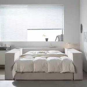 통판형 코지 패브릭 양쪽가드 저상형 침대 퀸Q 매트제외 TR5292 (수도권무배)