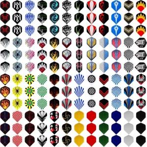 맥스마우 다트 항공편 스틸 팁 및 소프트 표준 형상 프로페셔널 항공기 깃털 교체용 테일 윙 144개