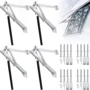 Amylove 2개 듀얼 스프링 자동 지붕 통풍구 온실 액세서리 태양열 히터 민감 환기 키트 창문 교체 정원