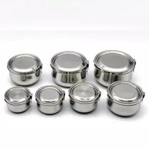 원터치 GT43NW39 스텐 반찬통 밀폐용기 냉장고 찬통 2호 480ml